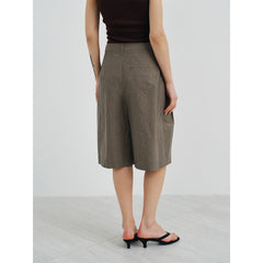 Spring new design long-staple cotton three-dimensional pleated matte texture pants