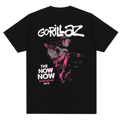 Music Band Gorillazs Punk Rock Print T Shirt 90s Casual Fashion Short Sleeve Plus Size T Shirt Unisex