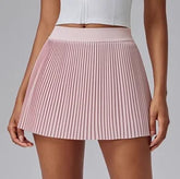 Organ Pleated Tennis Skirt for Women Fake Two-piece Anti-exposed Sports Fitness Badminton Skirt Golf Skirt Summer Suit