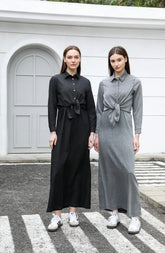 AP SS25 Women Lightweight Denim Wrap Blouse & Slip Dress