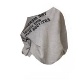 Sexy Oversize T shirt Women Streetwear Letter Print Skew Collar Off Shoulder Long sleeve Basic Top Korean Fashion Loose T-shirt