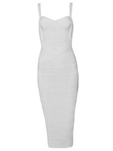 New 2026 Women Sexy Celebrity Midi Red White HL Elastic Bandage Dress Spaghetti Strap Club Bodycon Party Dress Wholesale HL434