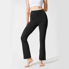 Micro-Flared Slacks, Versatile High-Waisted Hip Lift, Floor-Dragging Flared Pants, Slim Fit, Elegant Wide-Leg Long Pants, Women