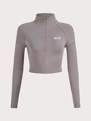 Women's Slim Fit Long Sleeve Top European And American Sports Style Fashionable And Stylish Casual Wear