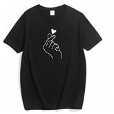 Cute Print Solid Crew Neck T-Shirt, Short Sleeve Casual Every Day Top For All Season, Women's Clothing