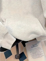 Women's Letter Malibu Turtle Cartoon Pattern Print Fashion Hooded Sweatshirt Long Sleeve