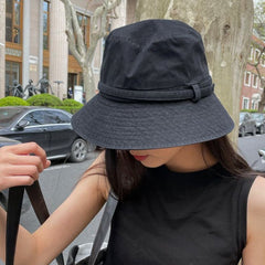 sun hat Japanese uv big eaves bucket hat travel beach hat women's summer temperament sun protection hat