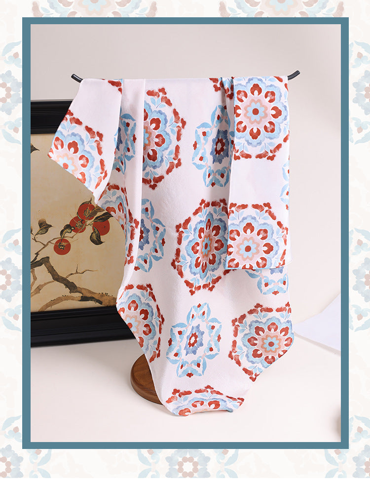 "100% double crepe silk fine roll 12 mmi square scarf mulberry silk silk scarf high sense spring and summer women