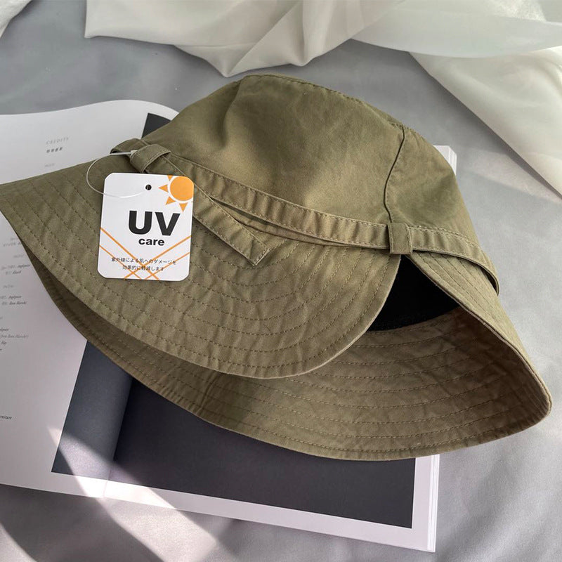 sun hat Japanese uv big eaves bucket hat travel beach hat women's summer temperament sun protection hat
