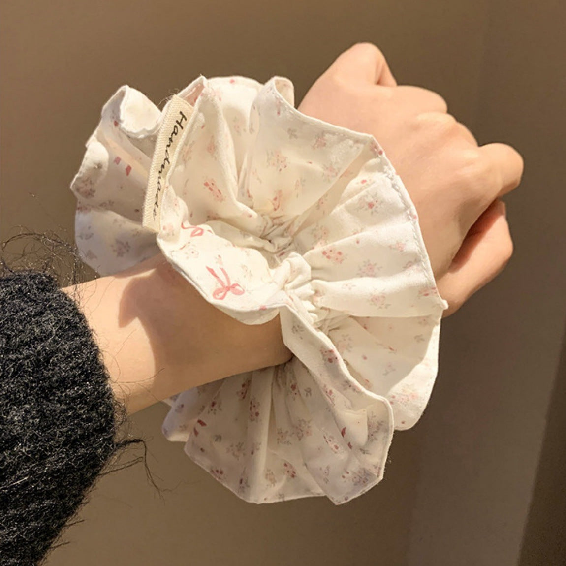 Cute sweet pink bow small floral hair band