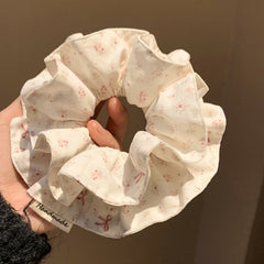 Cute sweet pink bow small floral hair band