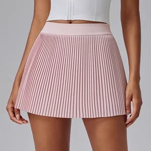 Organ Pleated Tennis Skirt for Women Fake Two-piece Anti-exposed Sports Fitness Badminton Skirt Golf Skirt Summer Suit