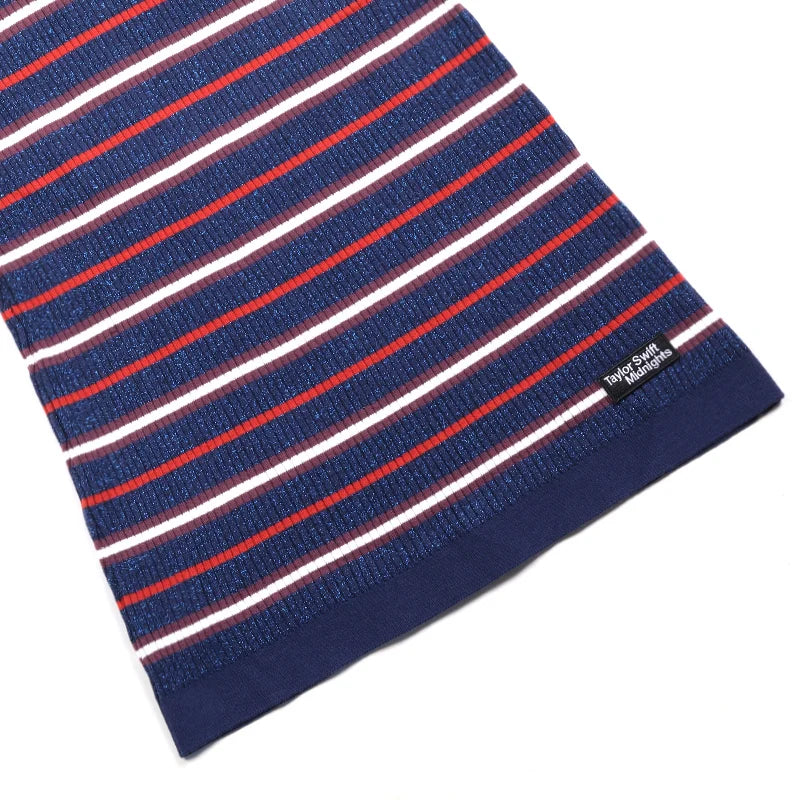 Taylor Rooting For The Anti-Hero TS Knit Polo Dress Women Short Sleeves Midi Dress T-Shirt One-Piece Long Dresses Summer Clothes