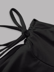 Solid Color Skirt Women Summer Fashion Outdoor Versatile High Waist Slim Fit Elastic Waist Short Skirt Goods In Stock