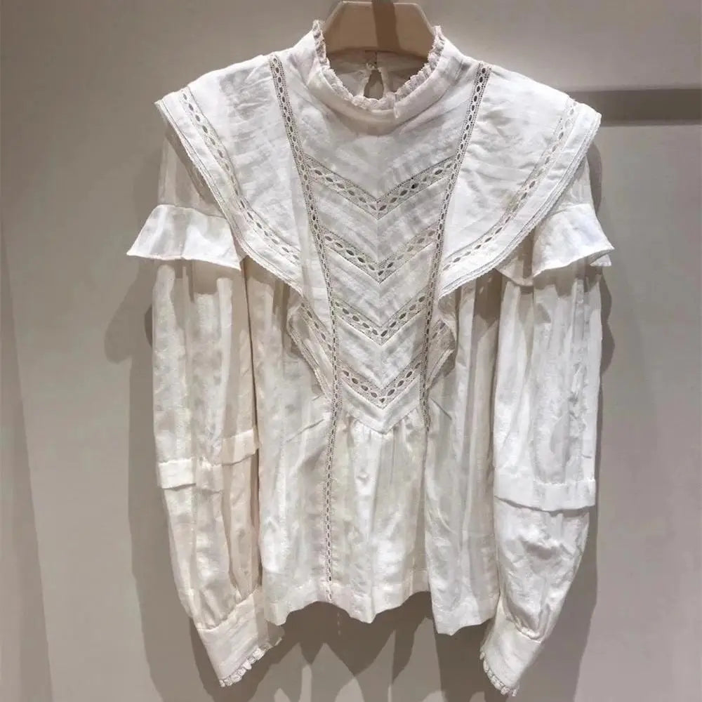 Floral Printed Long Sleeve Vintage Shirt and Tops