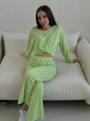 Basic soft  T Shirts Women Summer autumn Long Sleeves Loose Bottom Tees Ladies Casual Knitted Soft Woman Tops