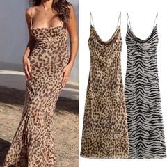 Woman Backless Summer Long Dresses For Women Vintage Sexy Party Dresses Midi Holiday Dress