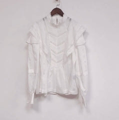 Floral Printed Long Sleeve Vintage Shirt and Tops