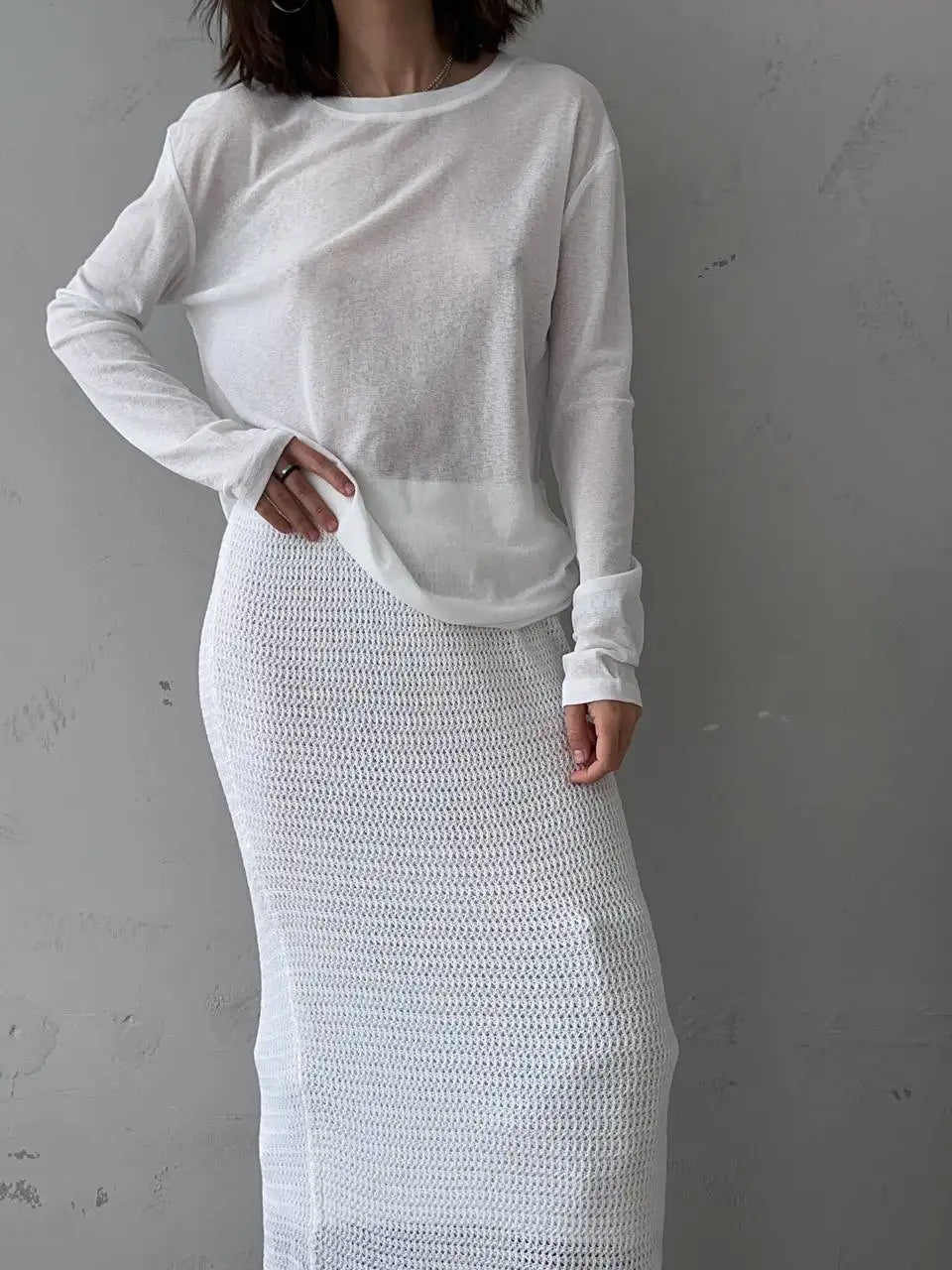 Basic soft  T Shirts Women Summer autumn Long Sleeves Loose Bottom Tees Ladies Casual Knitted Soft Woman Tops