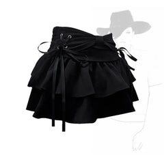 New Fashion Women Hot Girl Sweet Kawaii Bow Vintage Y2k Clothes American Streetwear Sexy Summer A-line Gothic Mini Denim Skirts