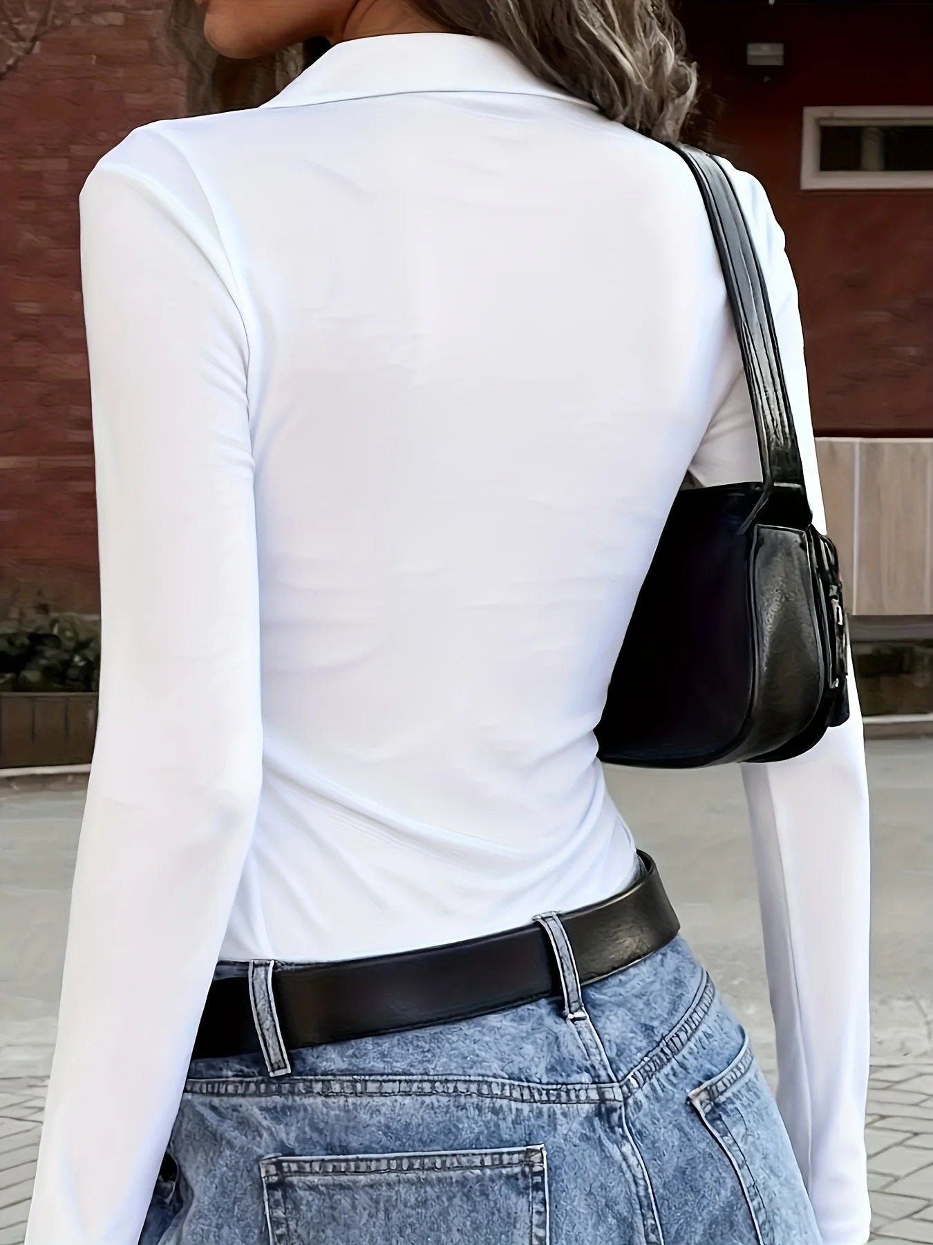 Elegant Casual Woman T-Shirt Fashion Loose T-Shirt Woman Temperament Long sleeve T-Shirt Holiday Weekend